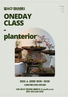 D-청년아카데미 6월 원데이클래스 모집